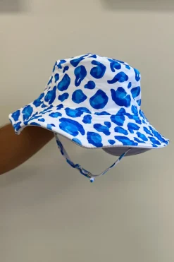 Kids Inknown Swim Daisy Swim Hat - Blue Jungle