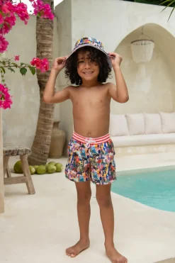 Kids Inknown Swim Daisy Swim Hat - Havana Day