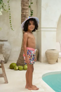 Kids Inknown Swim Daisy Swim Hat - Havana Day