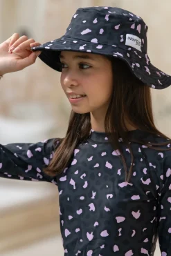Kids Inknown Swim Daisy Swim Hat - Mellow Leopard
