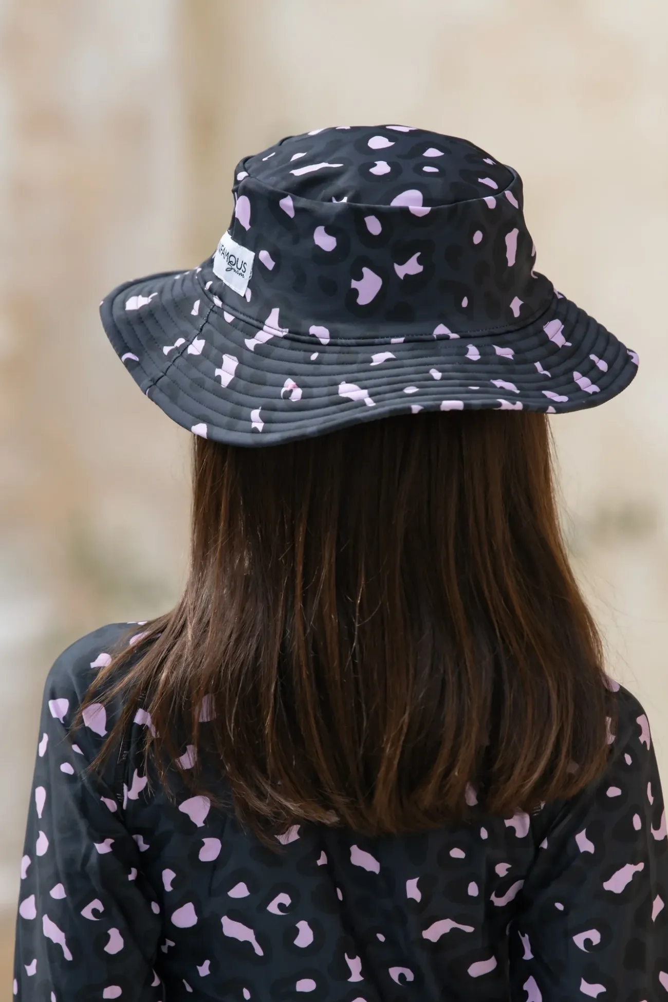 Kids Inknown Swim Daisy Swim Hat - Mellow Leopard