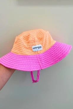 Kids Inknown Swim Daisy Swim Hat - Orange Sherbet