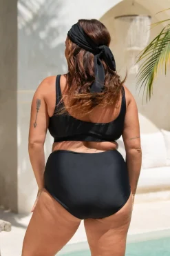 Inknown Swim Genevieve Bikini Bottom - Black on Black