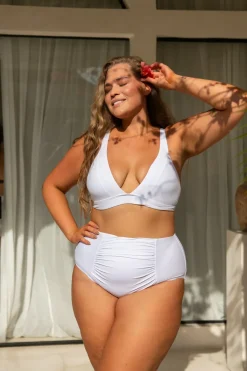 Inknown Swim Genevieve Bikini Bottom - Fresh White