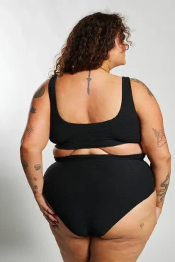 Inknown Swim Gia Bikini Top Curve - Black Waffle