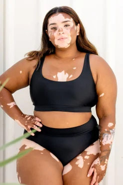 Inknown Swim Ginger Bikini Bottom - Black on Black