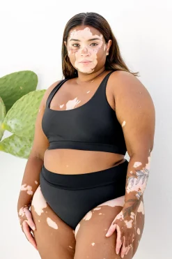 Inknown Swim Ginger Bikini Bottom - Black on Black