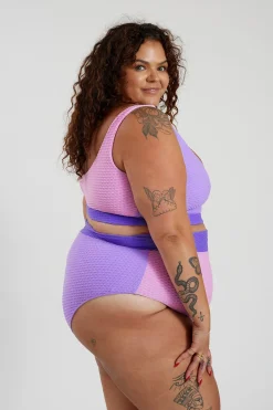 Inknown Swim Ginger Bikini Bottom Curve - Lilac Crystal
