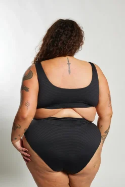 Inknown Swim Ginger Bikini Bottom Curve - Black Runch
