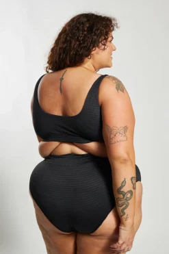 Inknown Swim Ginger Bikini Bottom Curve - Black Runch