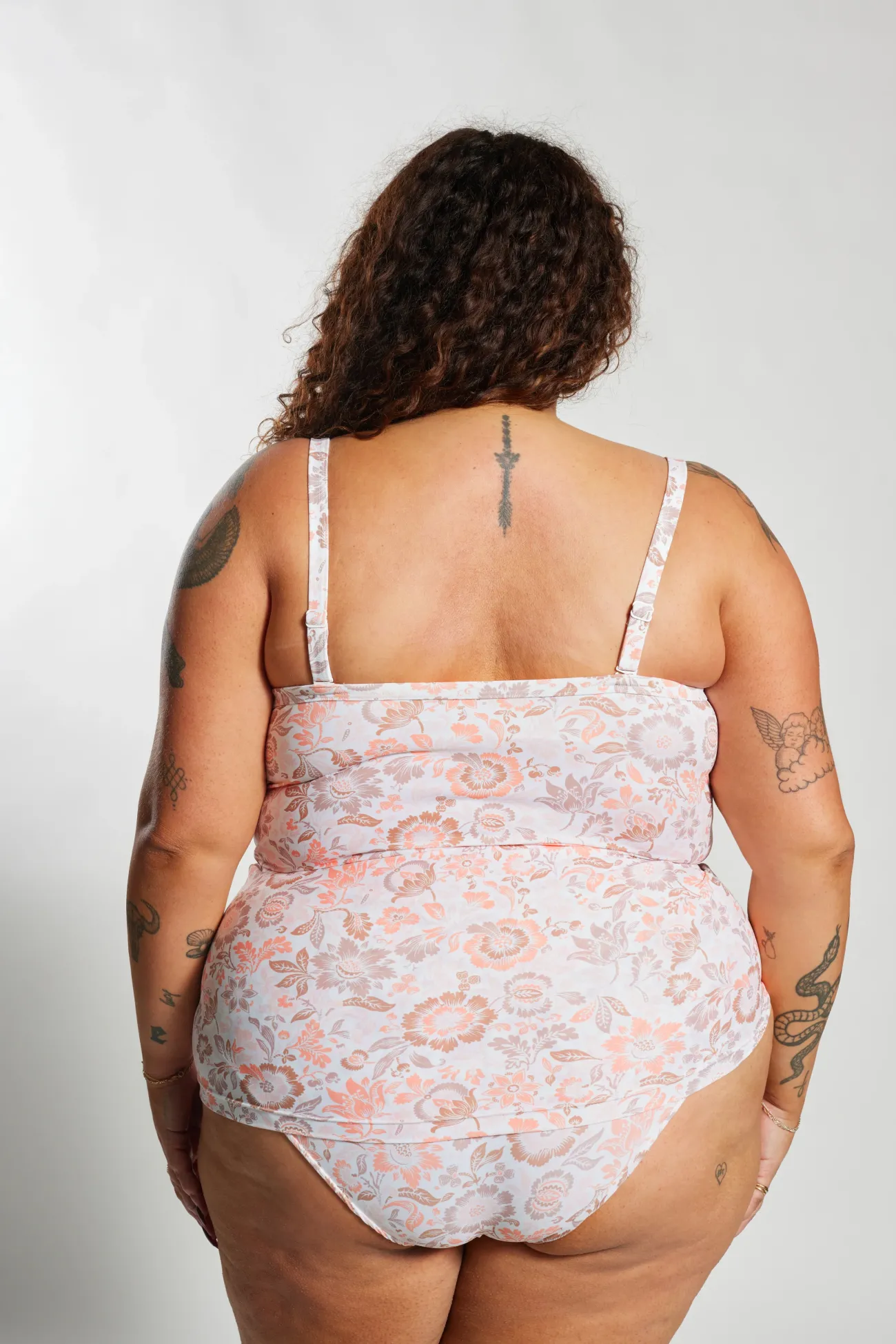 Inknown Swim Giselle Tankini Top Curve - Desert Bloom