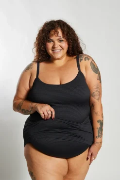 Inknown Swim Giselle Tankini Top Curve - Black Runch