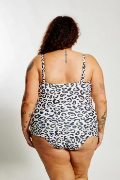 Inknown Swim Giselle Tankini Top Curve - Safari Leopard