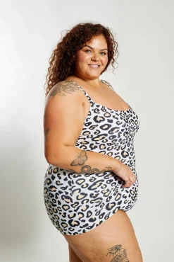 Inknown Swim Giselle Tankini Top Curve - Safari Leopard
