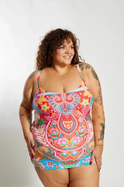 Inknown Swim Giselle Tankini Top Curve - Infamous Carnival
