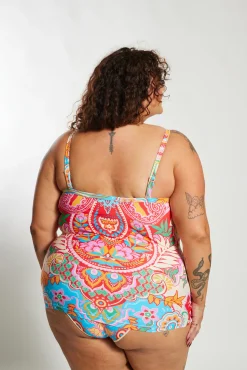 Inknown Swim Giselle Tankini Top Curve - Infamous Carnival