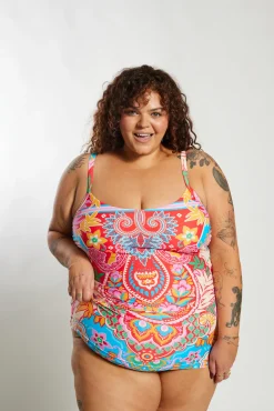 Inknown Swim Giselle Tankini Top Curve - Infamous Carnival