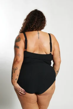 Inknown Swim Gwen One Piece Curve - Black Waffle