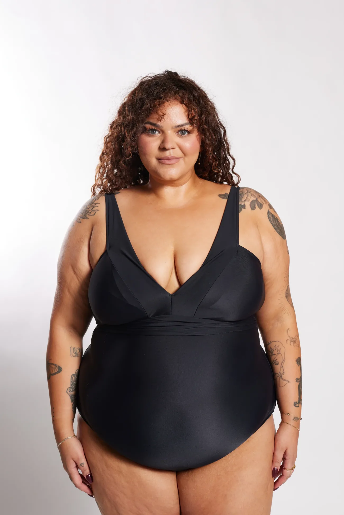 Inknown Swim Gwen One Piece Curve - Black on Black