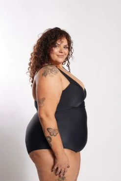 Inknown Swim Gwen One Piece Curve - Black on Black