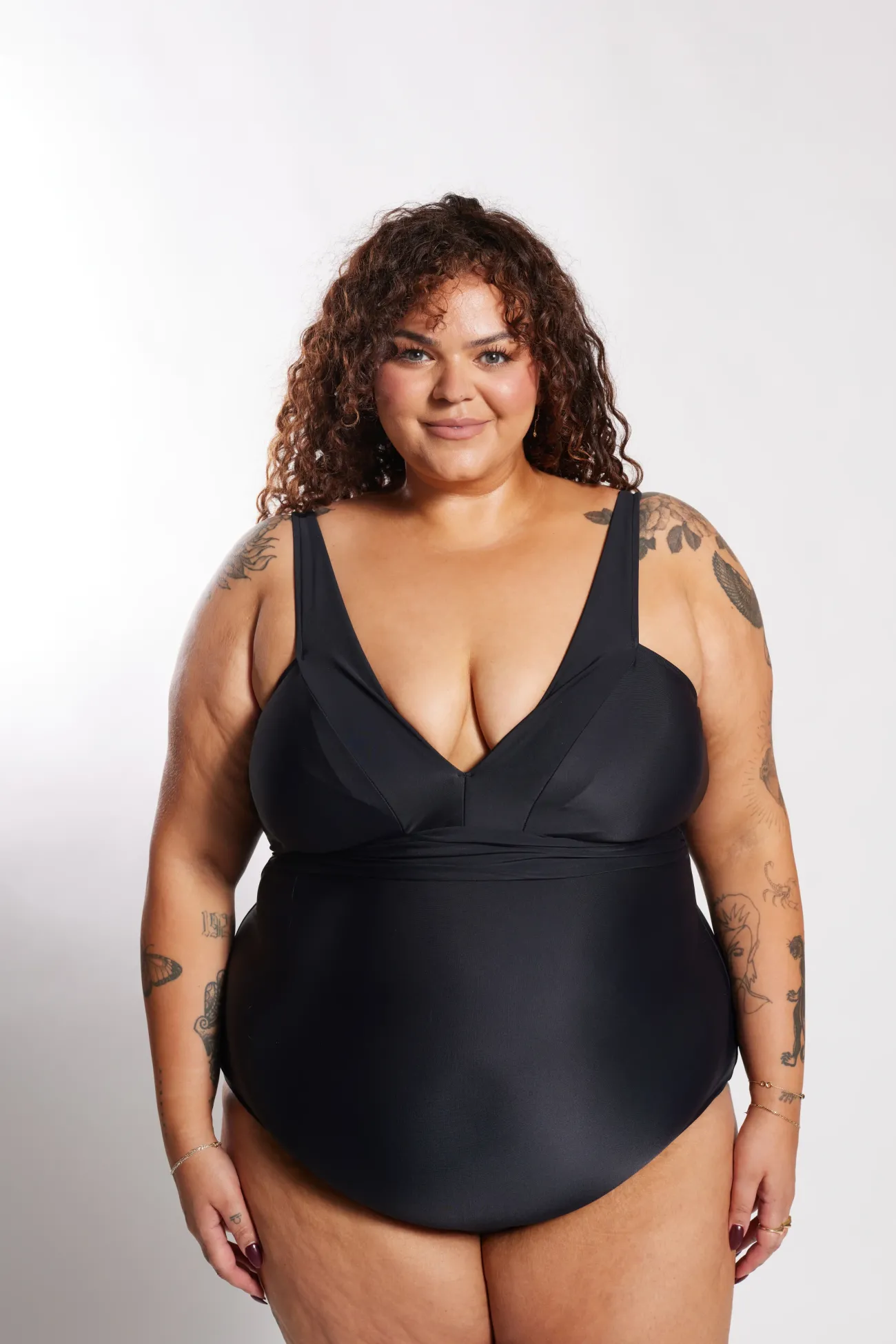 Inknown Swim Gwen One Piece Curve - Black on Black