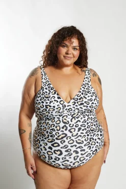 Inknown Swim Gwen One Piece Curve - Safari Leopard