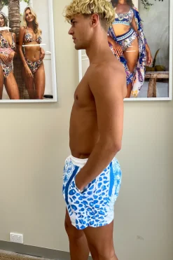 Inknown Swim Hank Board Shorts 02 - Blue Jungle
