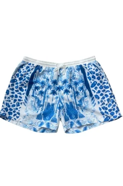 Inknown Swim Hank Board Shorts 02 - Blue Jungle