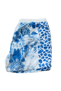 Inknown Swim Hank Board Shorts 02 - Blue Jungle