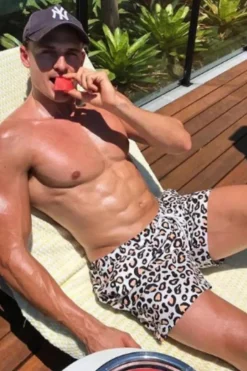 Inknown Swim Hank Board Shorts - Safari Leopard