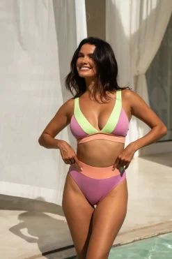 Inknown Swim Lola Bikini Top - Sunset Horizon