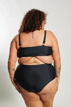 Inknown Swim Lola Bikini Top Curve - Black on Black