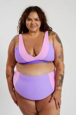 Inknown Swim Lola Bikini Top Curve - Lilac Crystal