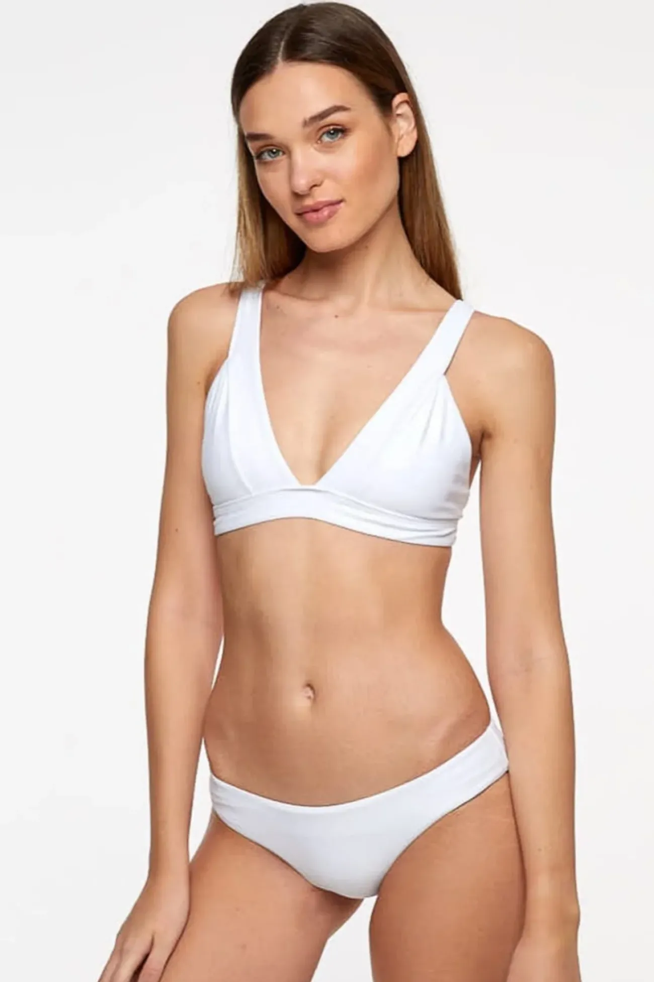 Inknown Swim Lola Triangle Top - Fresh White