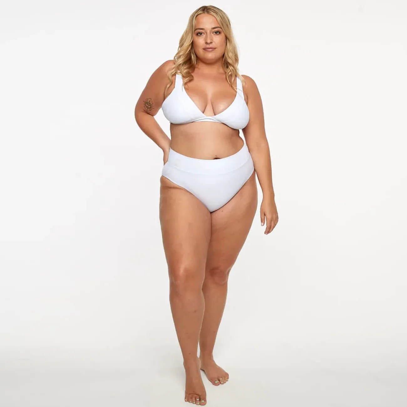 Inknown Swim Lola Triangle Top - Fresh White