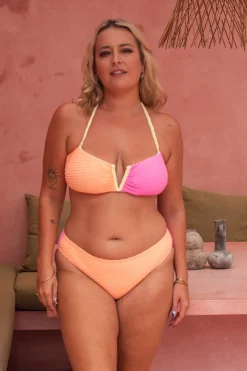 Inknown Swim Luna 90s Bikini Bottom - Orange Sherbet