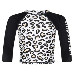 Kids Inknown Swim Mini Billy Rashie Top - Safari Leopard