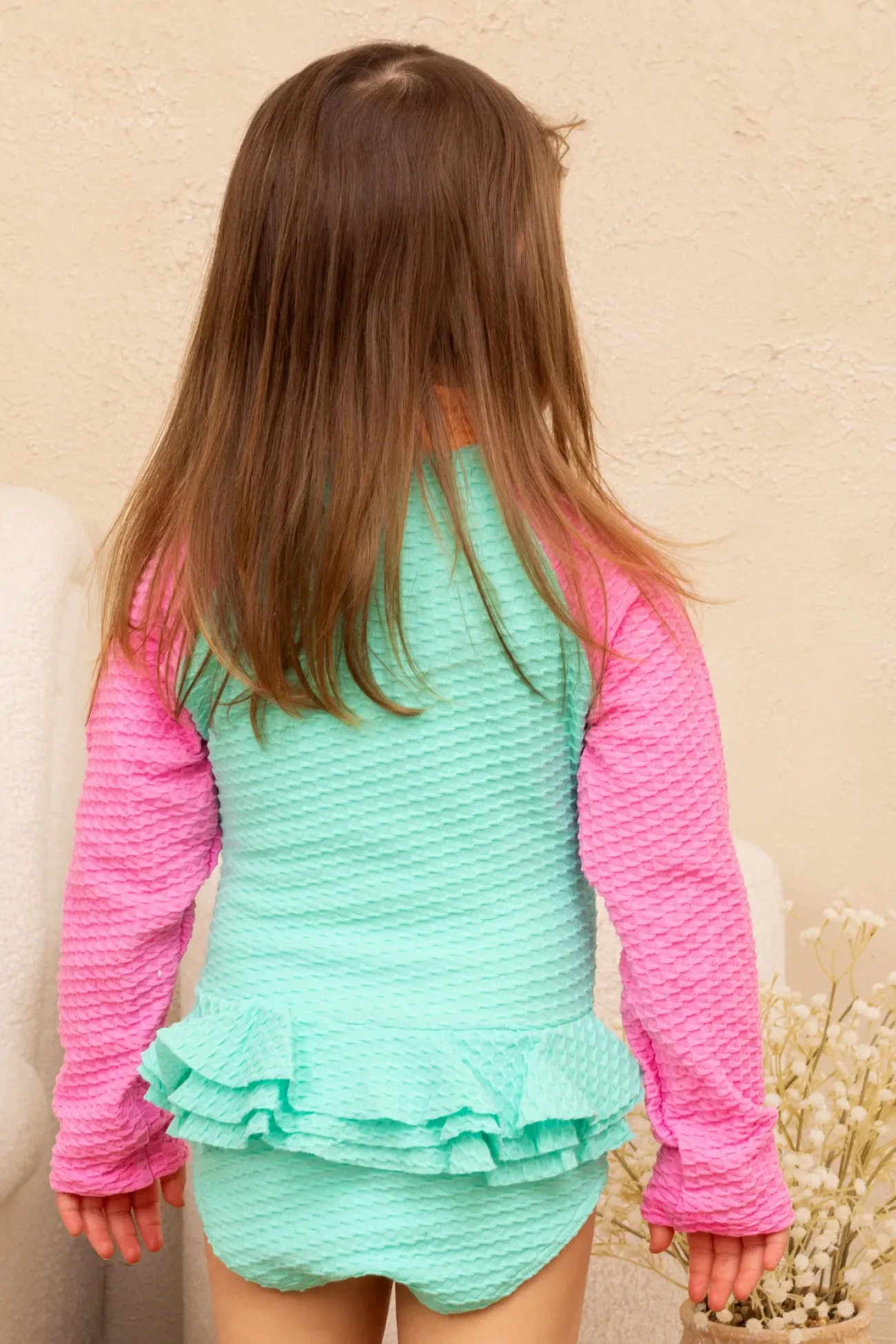 Kids Inknown Swim Mini Blake Surfsuit - Iced Aqua