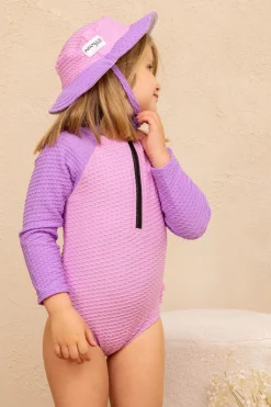 Kids Inknown Swim Mini Blake Surfsuit - Lilac Crystal