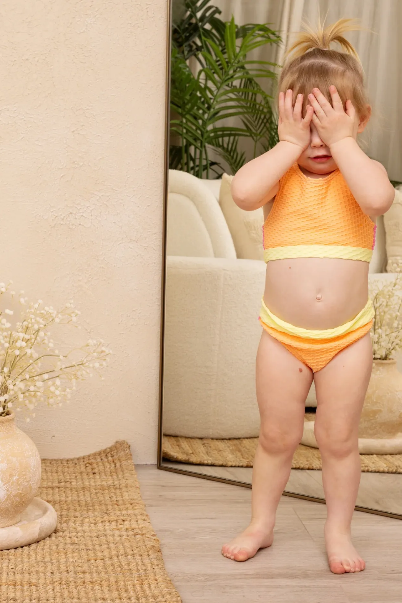 Kids Inknown Swim Mini Gia Bikini Set - Orange Sherbet