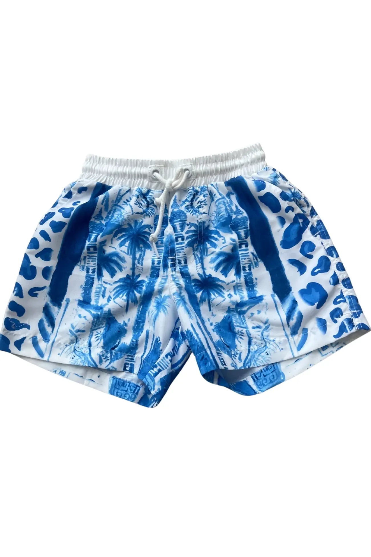 Kids Inknown Swim Mini Hank Board Shorts - Blue Jungle