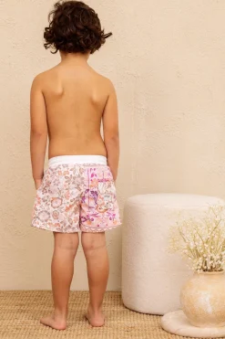 Kids Inknown Swim Mini Hank Board Shorts - Desert Bloom