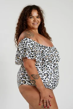 Inknown Swim Miranda 02 One Piece Curve - Safari Leopard
