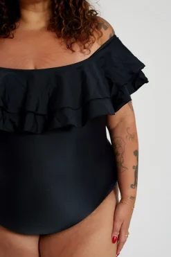 Inknown Swim Miranda 02 One Piece Curve - Black on Black
