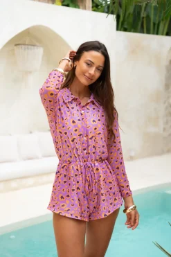 Inknown Swim Oceana Playsuit - Bejeweled Leopard