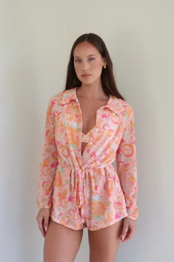 Inknown Swim Oceana Playsuit - Paisley Passion