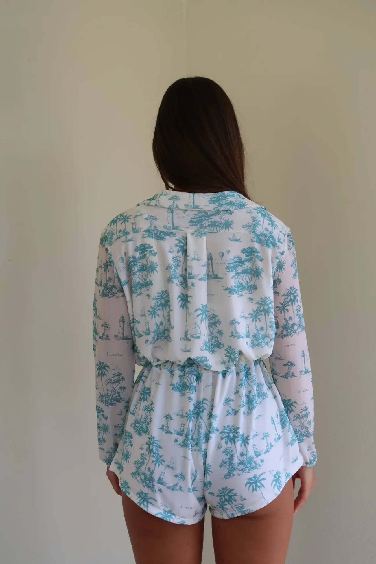 Inknown Swim Oceana Playsuit - Toile De Jouy