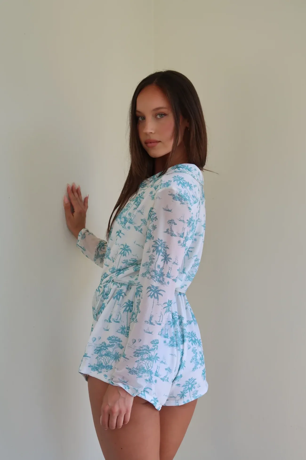 Inknown Swim Oceana Playsuit - Toile De Jouy