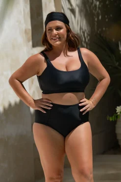 Inknown Swim Penelope Bikini Bottom - Black on Black
