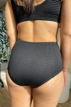 Inknown Swim Penelope Bikini Bottom - Black Runch